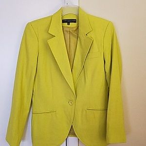 Lime green blazer jacket Size 6